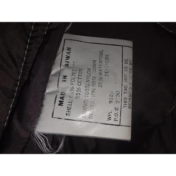 Vintage Field and Stream Women's Beige Long Puffer Coat with Hood - Picture 8 of 11